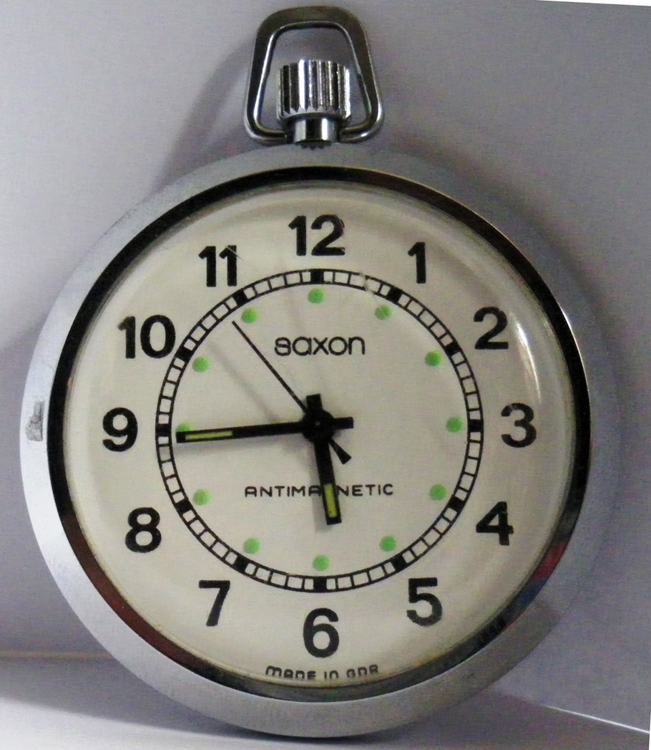 Saxon Pocket Watch White Dial (Ruhla Export)