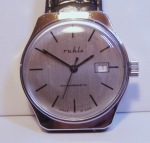 Ruhla Mens Brushed Silver Dial with Date