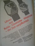 Watches from Ruhla, Glashutte & Weimar - Essential time
