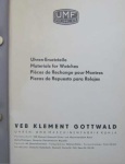 Ruhla 1959 Materials Catalogue
