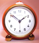 Ruhla Orange Alarm Clock - Face