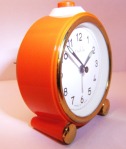 Ruhla Organge Alarm Clock Side