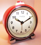 Ruhla Red Alarm Clock - Face