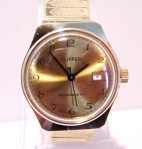 Clipper branded Ruhla with Gold Dial and Date