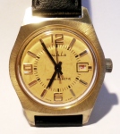 Ruhla 24-33 Cream Dial Gold Brushed Case with Date