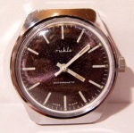 Ruhla Mauve Dial White Hands and Indices