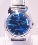 Services Branded Ruhla with Blue Enamel Dial