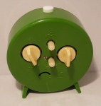 Ruhal Green Plastic Alarm Clock - Rear