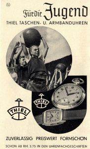 Thiel Pocket and Wristwatches for the Young - Advert 1938